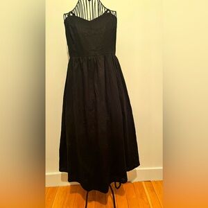 Midi Dress H&M linen black in Medium *new